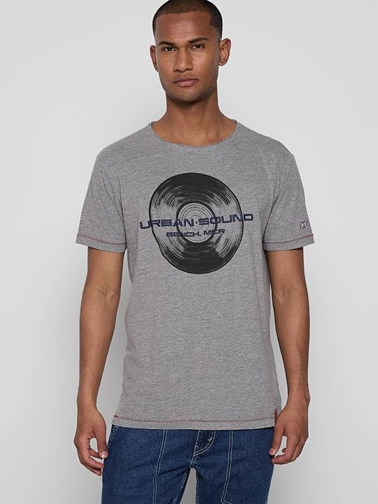 Zdjęcie produktu T-shirt z nadrukiem Bench szary