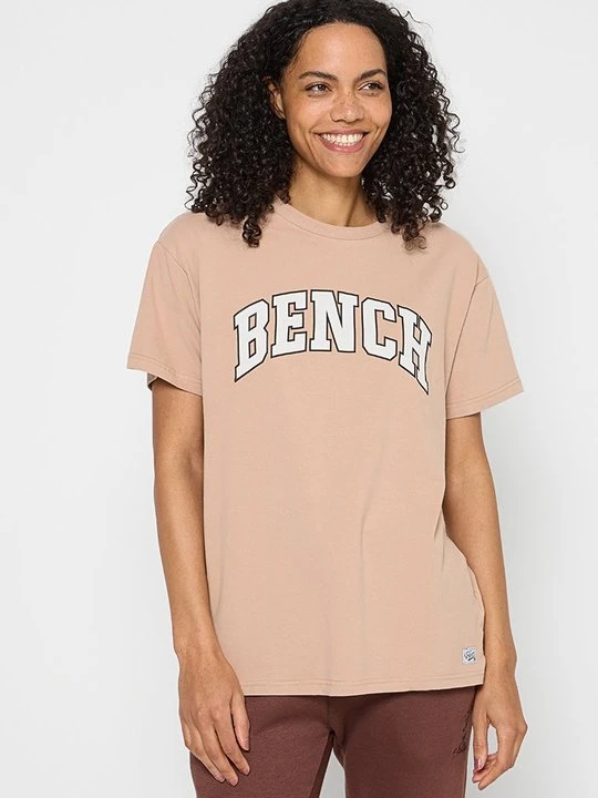 Zdjęcie produktu T-shirt z nadrukiem Bench beżowy