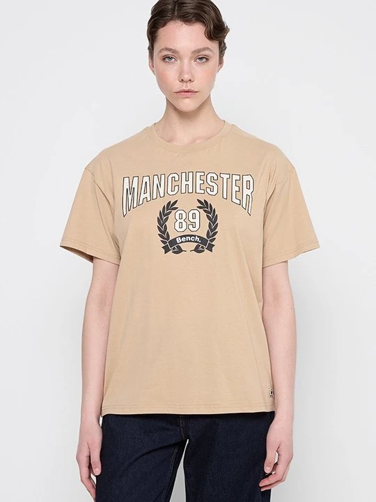 Zdjęcie produktu T-shirt z nadrukiem Bench beżowy