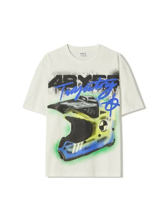 Zdjęcie produktu T-shirt z nadrukiem Bershka biały