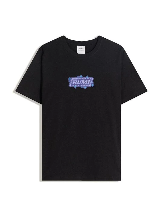 Zdjęcie produktu T-shirt z nadrukiem Bershka czarny