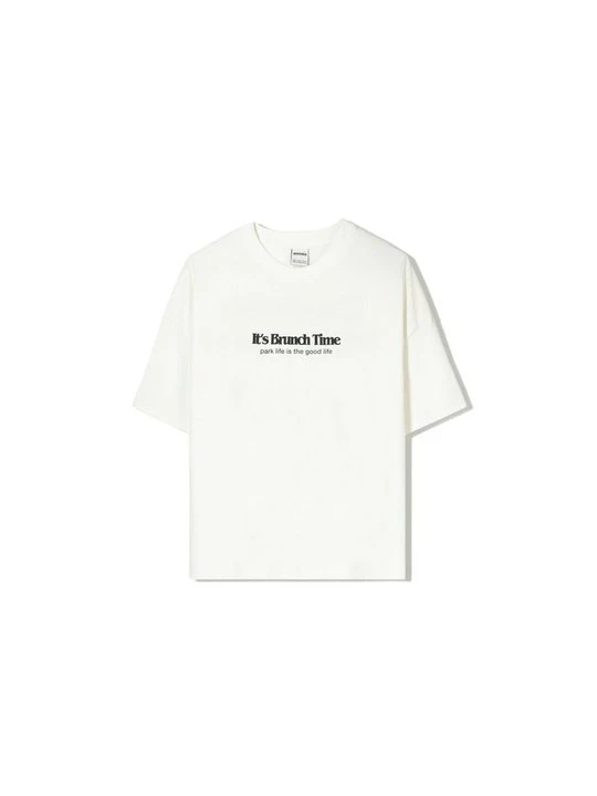 Zdjęcie produktu T-shirt z nadrukiem Bershka biały