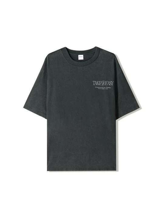 Zdjęcie produktu T-shirt z nadrukiem Bershka czarny