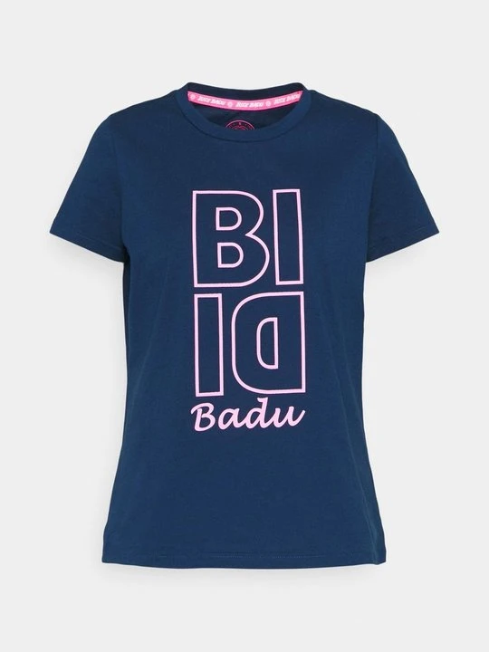 Zdjęcie produktu T-shirt z nadrukiem BIDI BADU granatowy