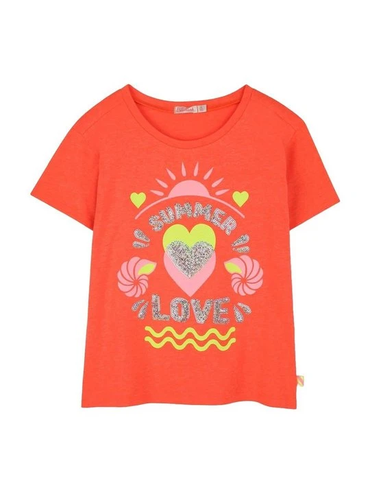 Zdjęcie produktu T-shirt z nadrukiem Billieblush koralowy