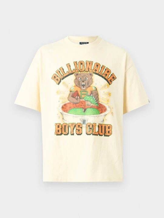 Zdjęcie produktu T-shirt z nadrukiem Billionaire Boys Club beżowy