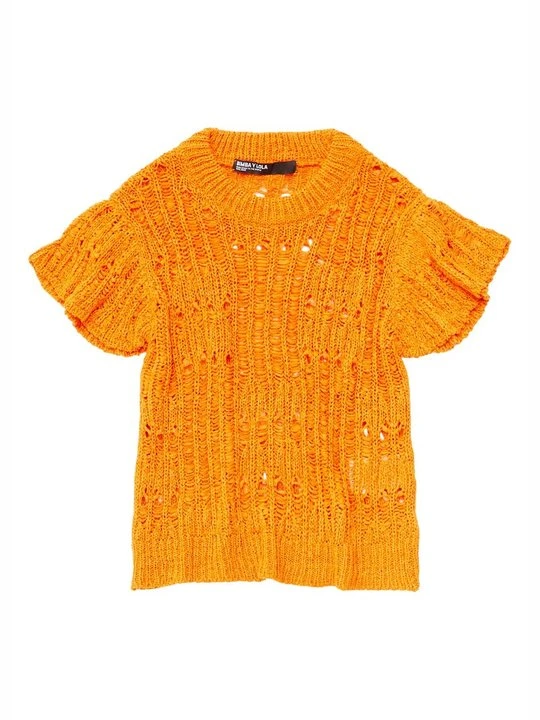 Zdjęcie produktu T-shirt z nadrukiem BIMBA Y LOLA pomarańczowy