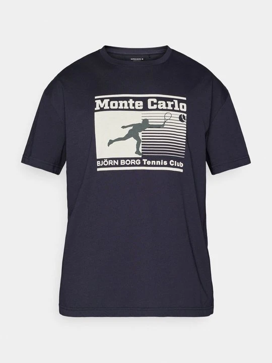 Zdjęcie produktu T-shirt z nadrukiem Björn Borg granatowy
