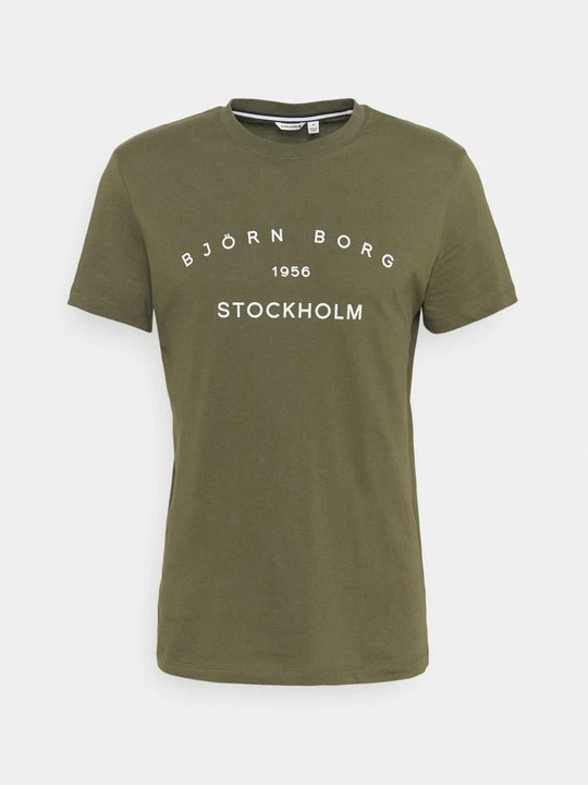 Zdjęcie produktu T-shirt z nadrukiem Björn Borg oliwkowy