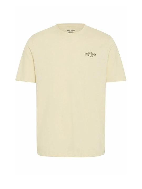 Zdjęcie produktu T-shirt z nadrukiem Blend beżowy melanż