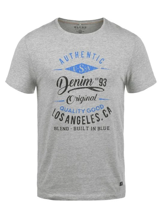 Zdjęcie produktu T-shirt z nadrukiem Blend jasnoszary