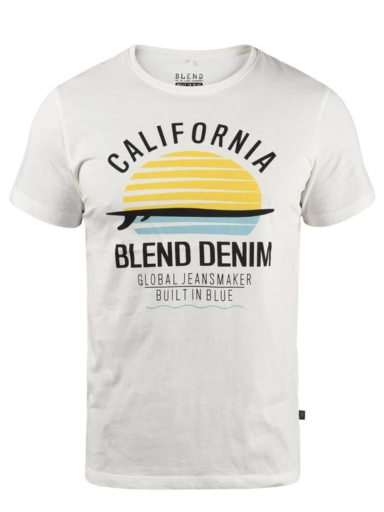 Zdjęcie produktu T-shirt z nadrukiem Blend mleczny
