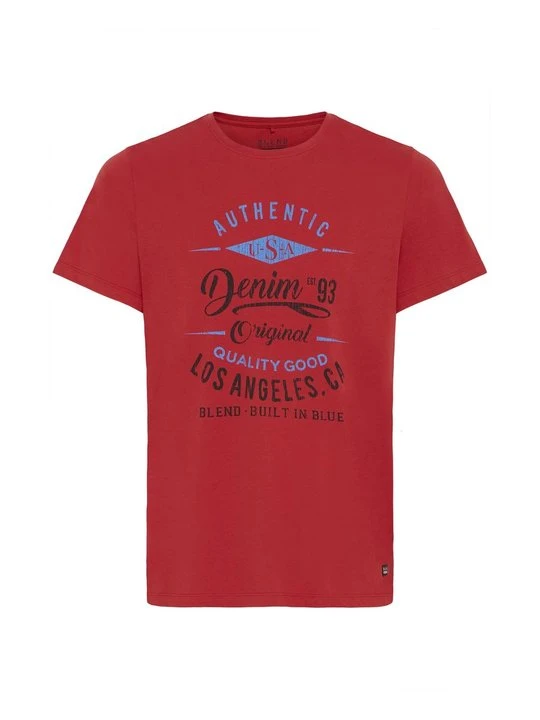 Zdjęcie produktu T-shirt z nadrukiem Blend czerwony