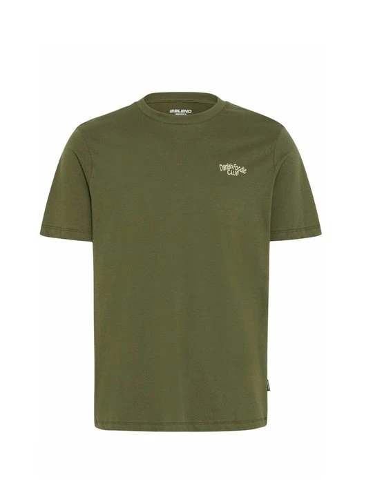 Zdjęcie produktu T-shirt z nadrukiem Blend zieleń butelkowa