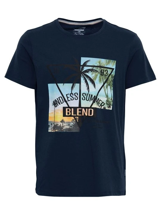 Zdjęcie produktu T-shirt z nadrukiem Blend niebieski