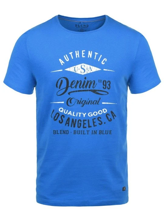 Zdjęcie produktu T-shirt z nadrukiem Blend niebieski