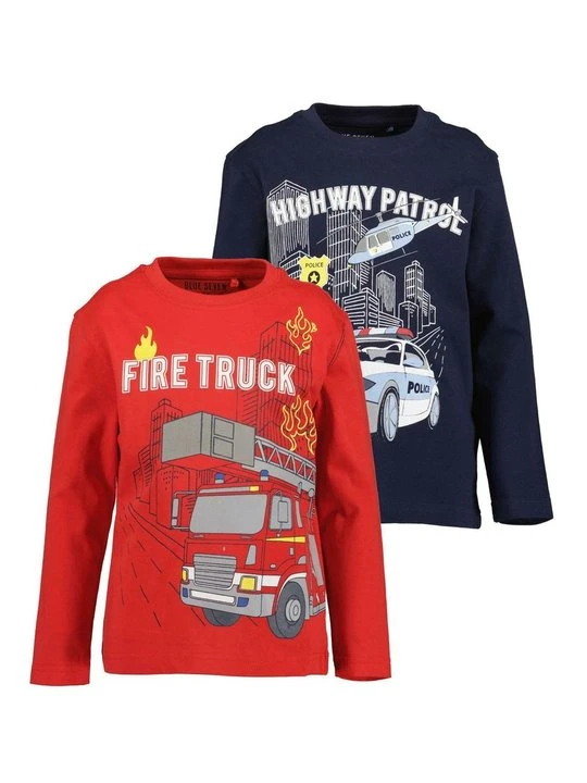 Zdjęcie produktu T-shirt z nadrukiem BLUE SEVEN czerwony