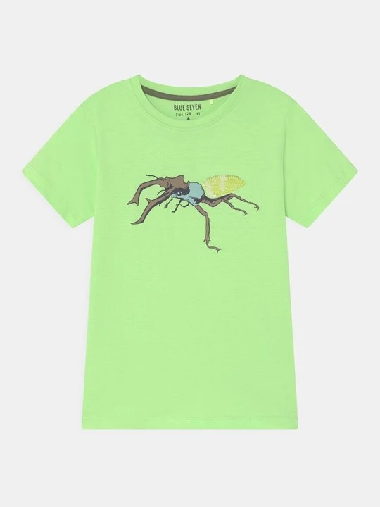 Zdjęcie produktu T-shirt z nadrukiem BLUE SEVEN zielony