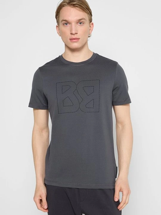 Zdjęcie produktu T-shirt z nadrukiem Bogner antracytowy