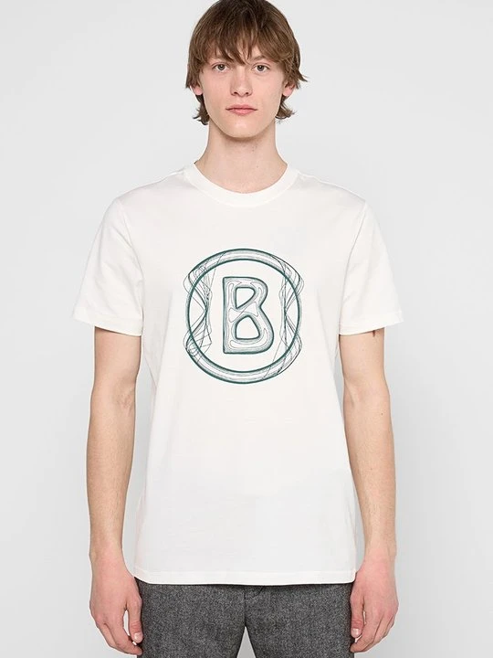 Zdjęcie produktu T-shirt z nadrukiem Bogner mleczny