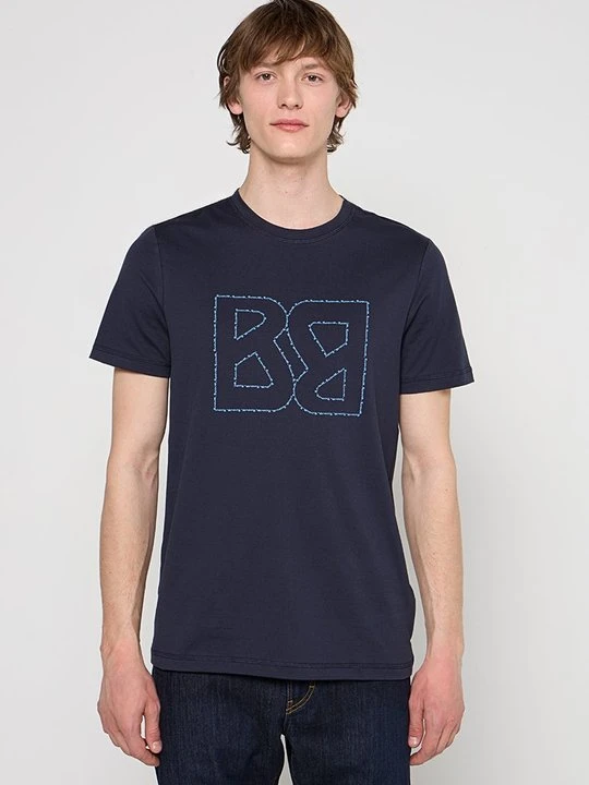 Zdjęcie produktu T-shirt z nadrukiem Bogner granatowy