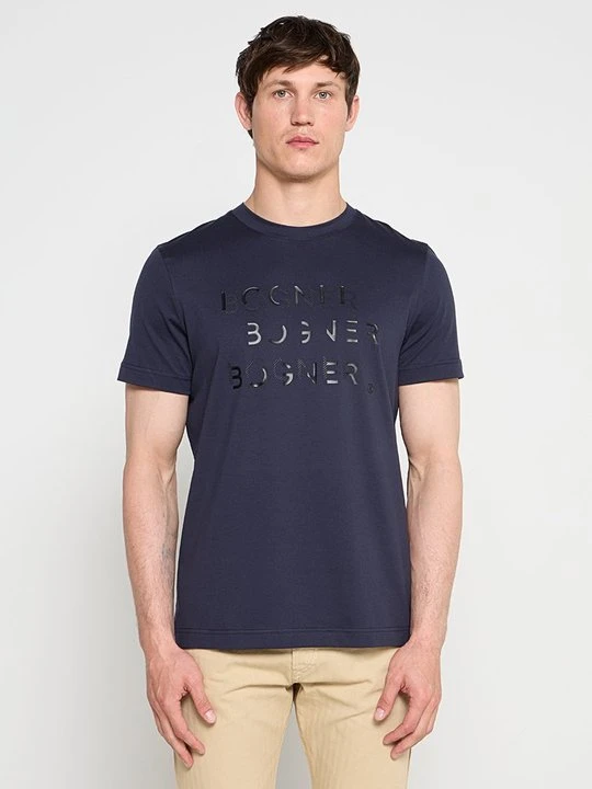 Zdjęcie produktu T-shirt z nadrukiem Bogner granatowy