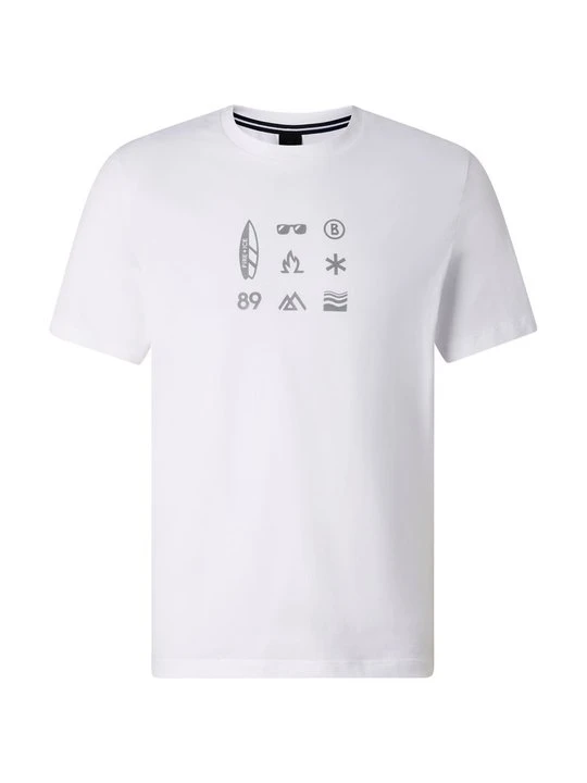 Zdjęcie produktu T-shirt z nadrukiem Bogner Fire + Ice biały