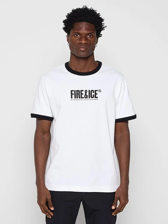 Zdjęcie produktu T-shirt z nadrukiem Bogner Fire + Ice biały