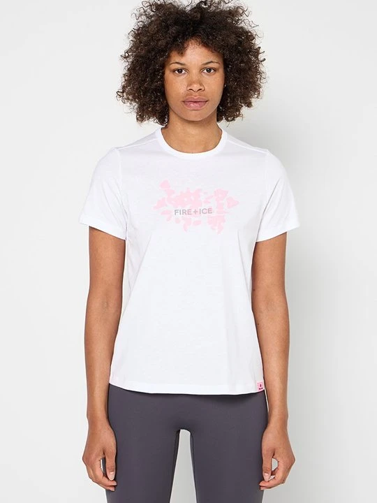 Zdjęcie produktu T-shirt z nadrukiem Bogner Fire + Ice biały