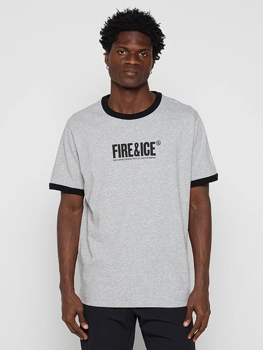 Zdjęcie produktu T-shirt z nadrukiem Bogner Fire + Ice szary