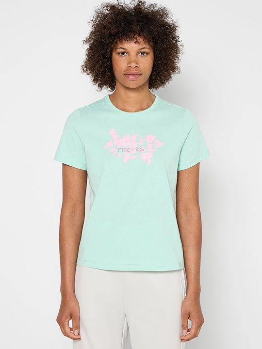 Zdjęcie produktu T-shirt z nadrukiem Bogner Fire + Ice jasnozielony