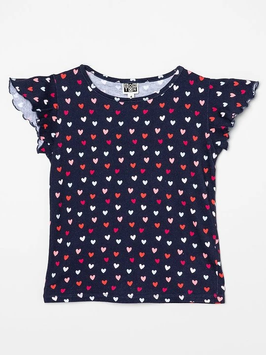 Zdjęcie produktu T-shirt z nadrukiem Bonton niebieski