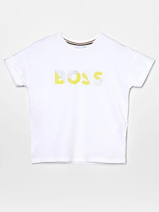 Zdjęcie produktu T-shirt z nadrukiem Boss biały