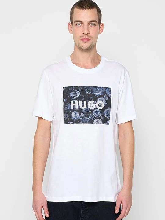 Zdjęcie produktu T-shirt z nadrukiem Boss biały