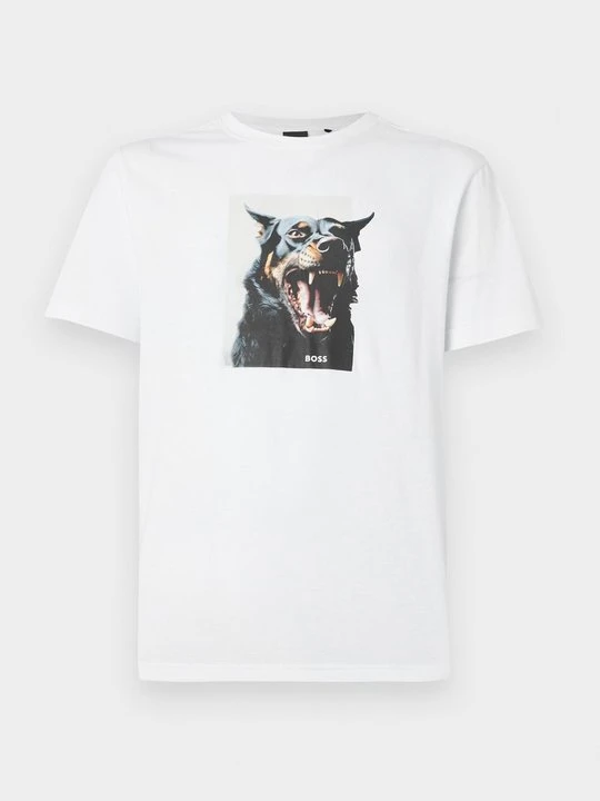 Zdjęcie produktu T-shirt z nadrukiem Boss biały