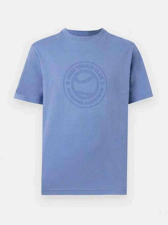 Zdjęcie produktu T-shirt z nadrukiem Boss jasnoniebieski