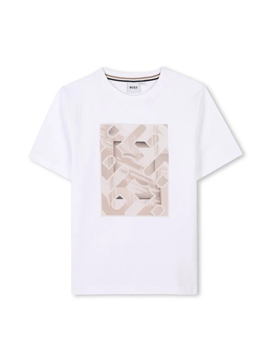 Zdjęcie produktu T-shirt z nadrukiem Boss biały