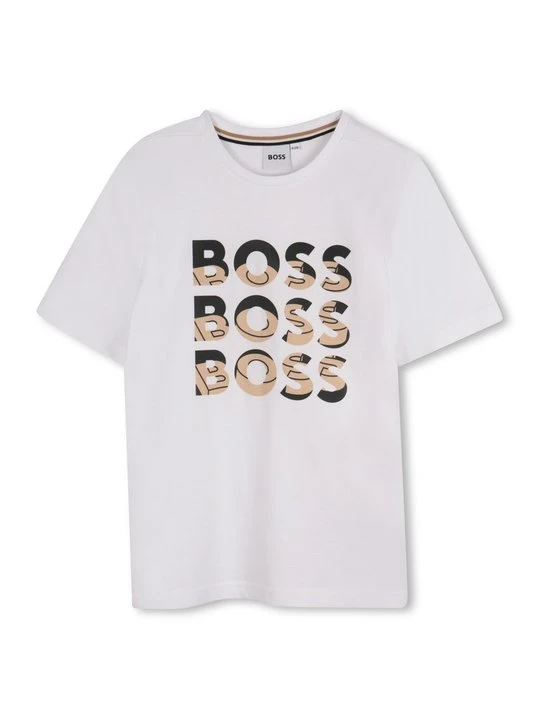 Zdjęcie produktu T-shirt z nadrukiem Boss biały