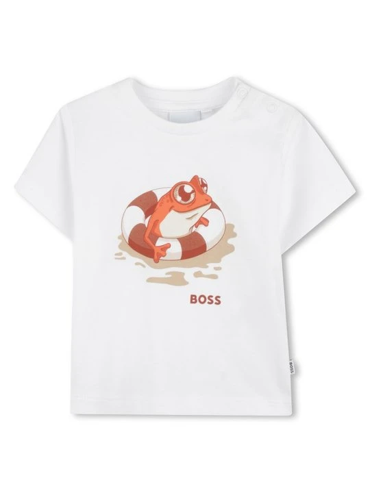 Zdjęcie produktu T-shirt z nadrukiem Boss biały