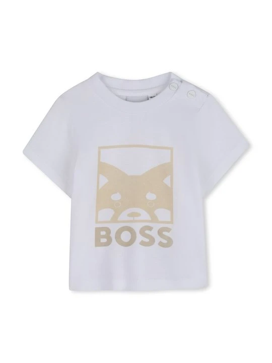 Zdjęcie produktu T-shirt z nadrukiem Boss biały