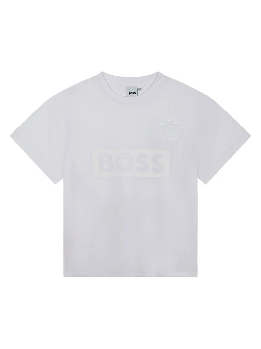 Zdjęcie produktu T-shirt z nadrukiem Boss biały