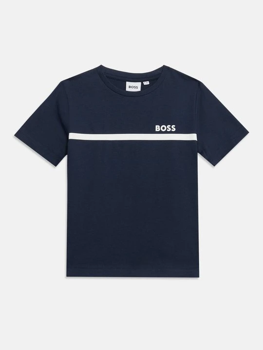 Zdjęcie produktu T-shirt z nadrukiem Boss granatowy