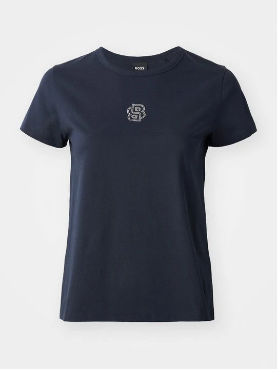 Zdjęcie produktu T-shirt z nadrukiem Boss granatowy