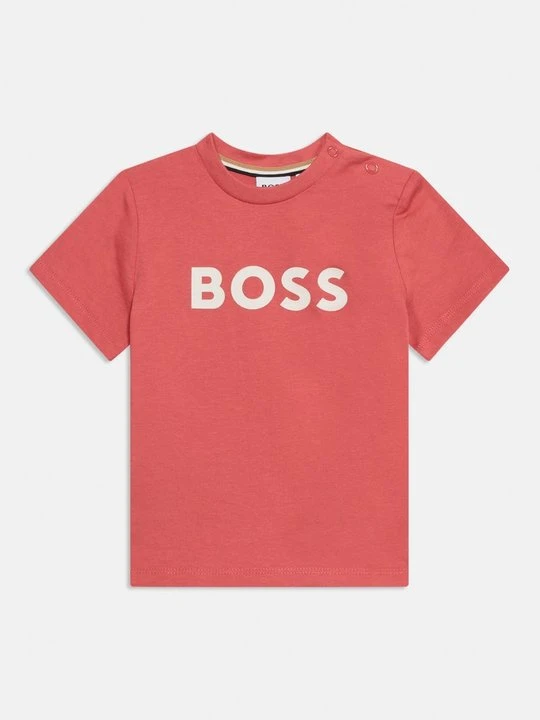 Zdjęcie produktu T-shirt z nadrukiem Boss jasnoczerwony
