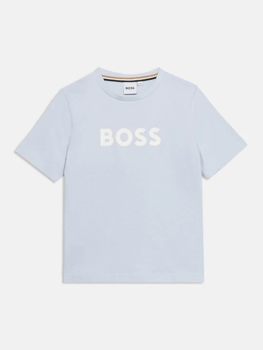 Zdjęcie produktu T-shirt z nadrukiem Boss jasnoniebieski