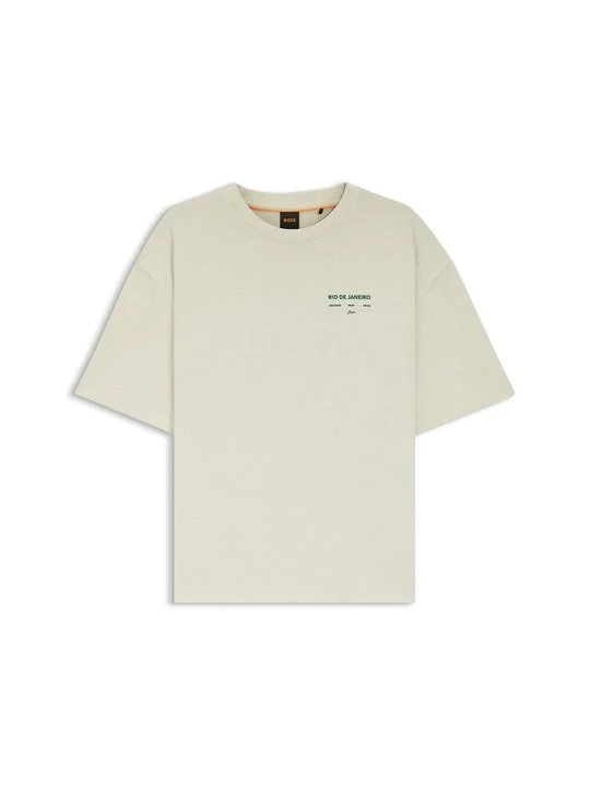 Zdjęcie produktu T-shirt z nadrukiem Boss jasnozielony