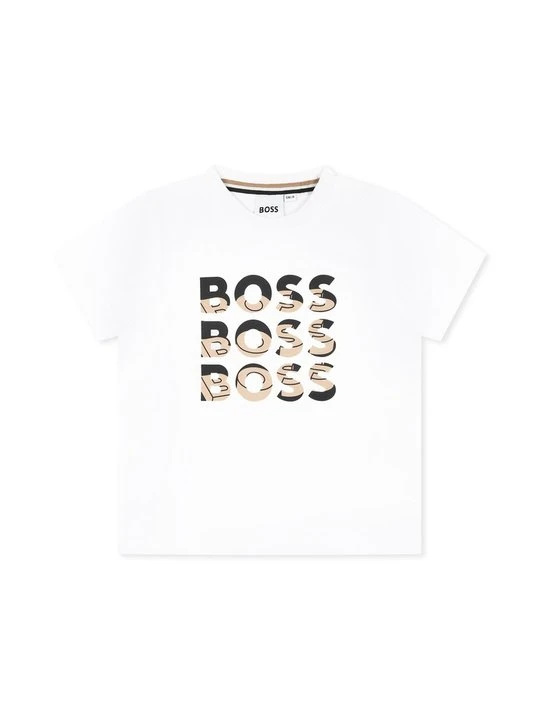Zdjęcie produktu T-shirt z nadrukiem Boss biały