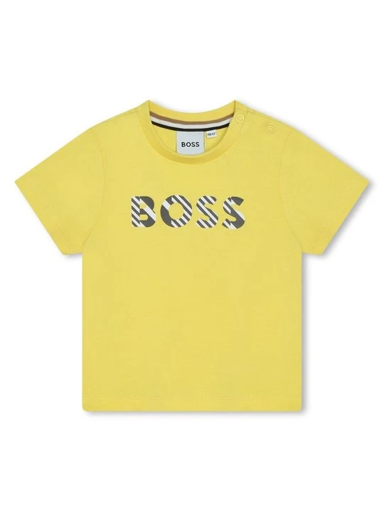 Zdjęcie produktu T-shirt z nadrukiem Boss żółty