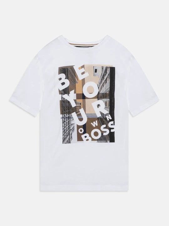 Zdjęcie produktu T-shirt z nadrukiem Boss biały