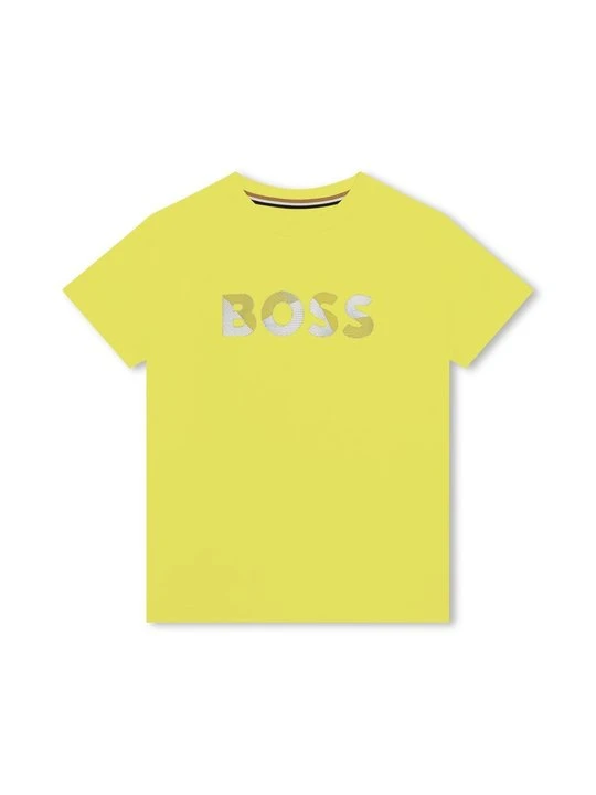 Zdjęcie produktu T-shirt z nadrukiem Boss żółty